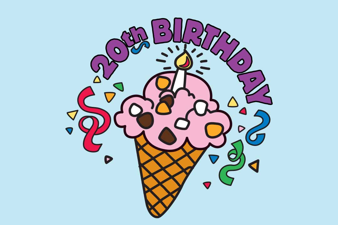 아이스크림 콘과 함께한 20번째 생일